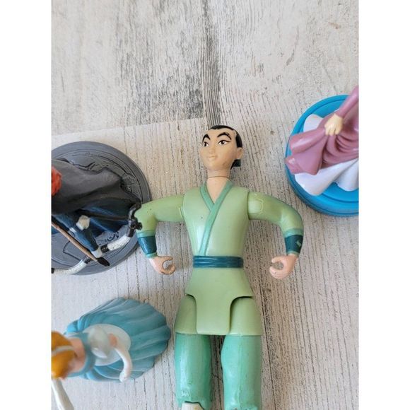 Disney princess Brave Mulan Ariel Cinderella Tangled play set toy figure - Picture 6 of 11